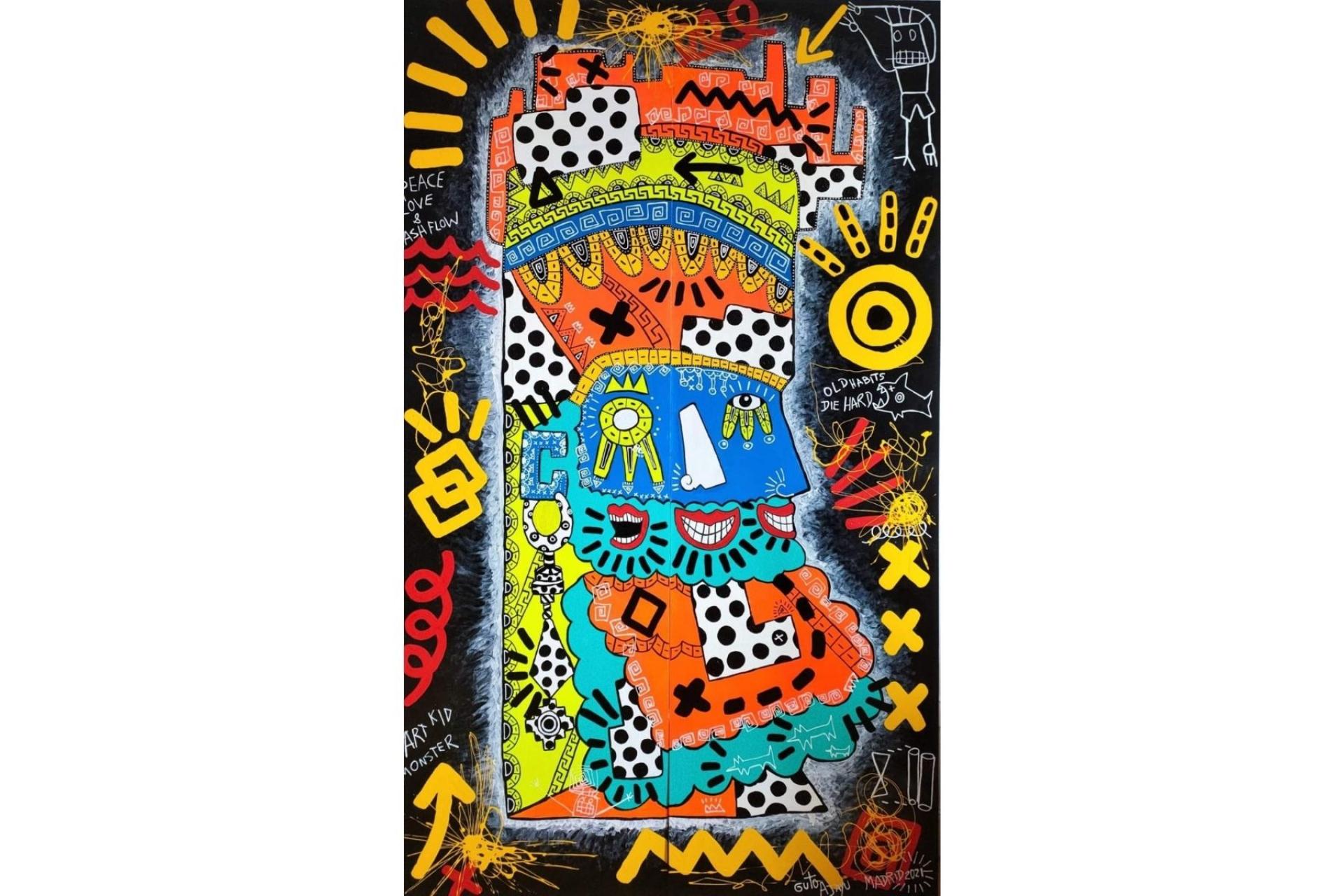 Guto Ajayu: arte urbano inspirado en la simbología tradicional