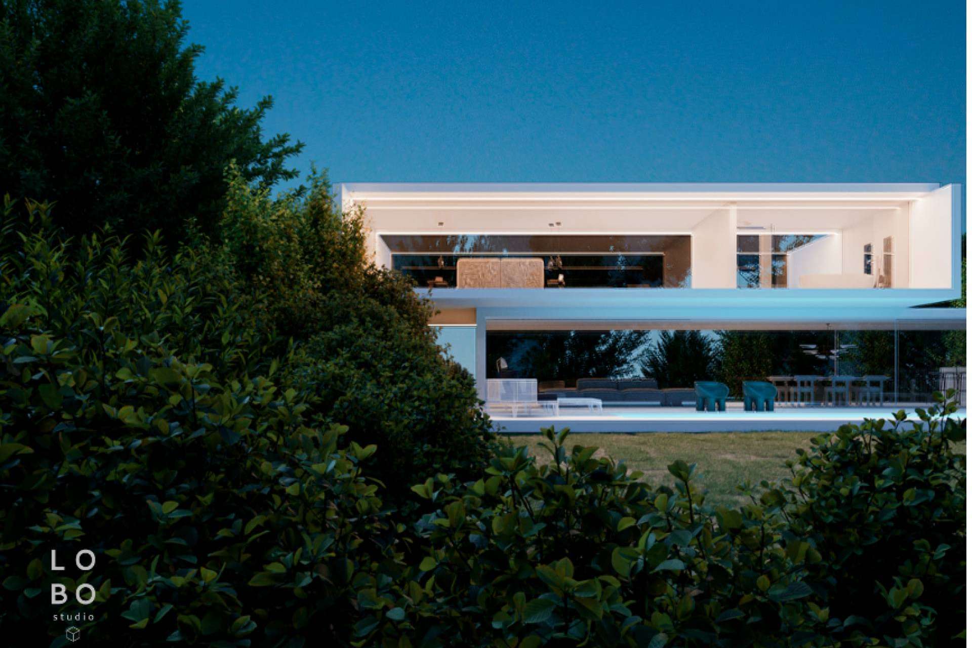 El render de exteriores de Lobo Studio