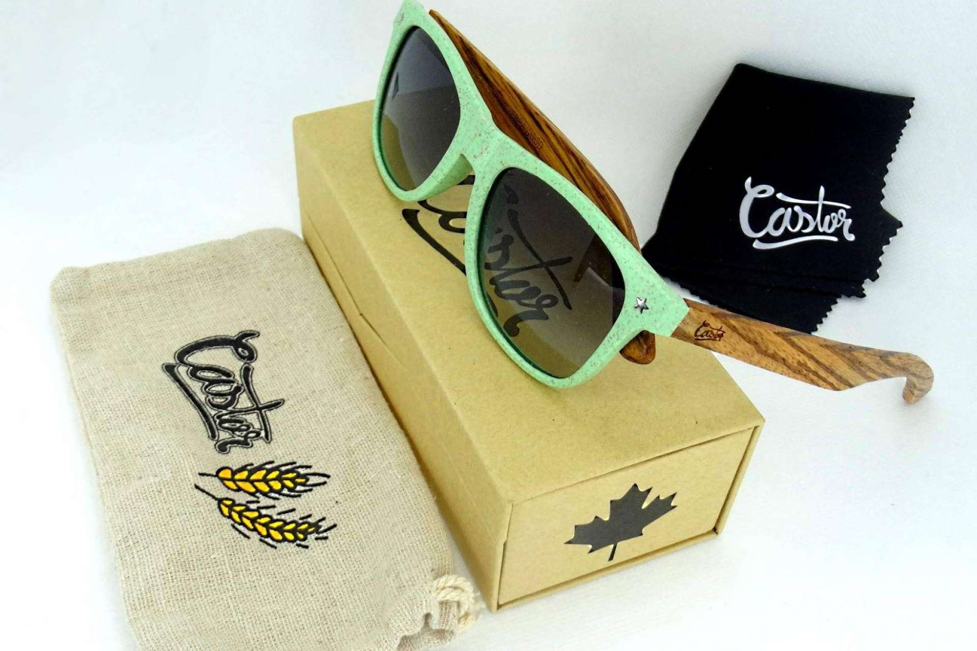 Castor Sunglasses: las gafas de sol fabricadas a partir de fibra de paja de trigo