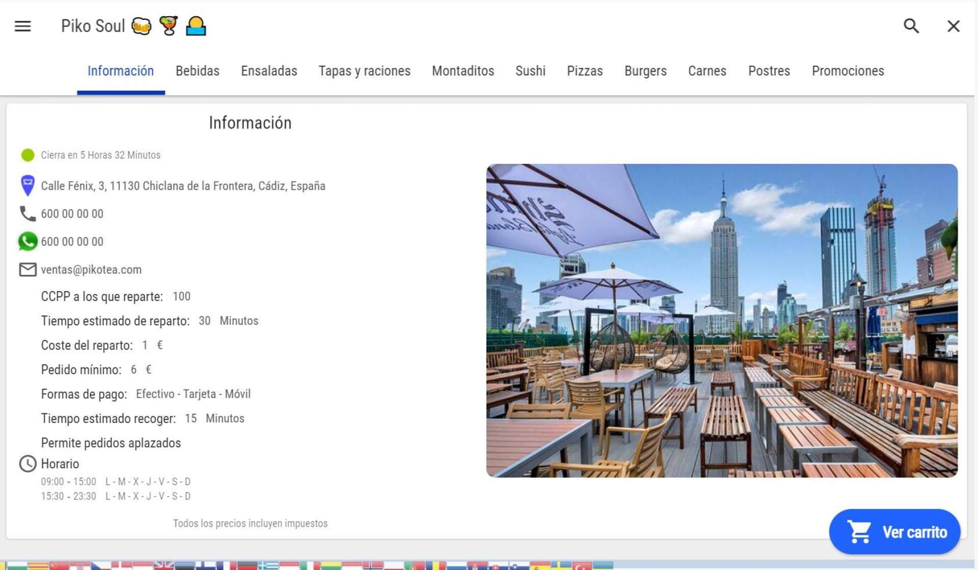 Goinfopro es una mini web autogestionable