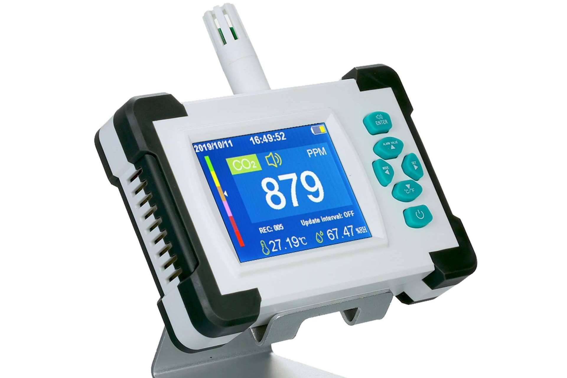 Protect Soiart Distribución ofrece el medidor calidad del aire y detector de CO2