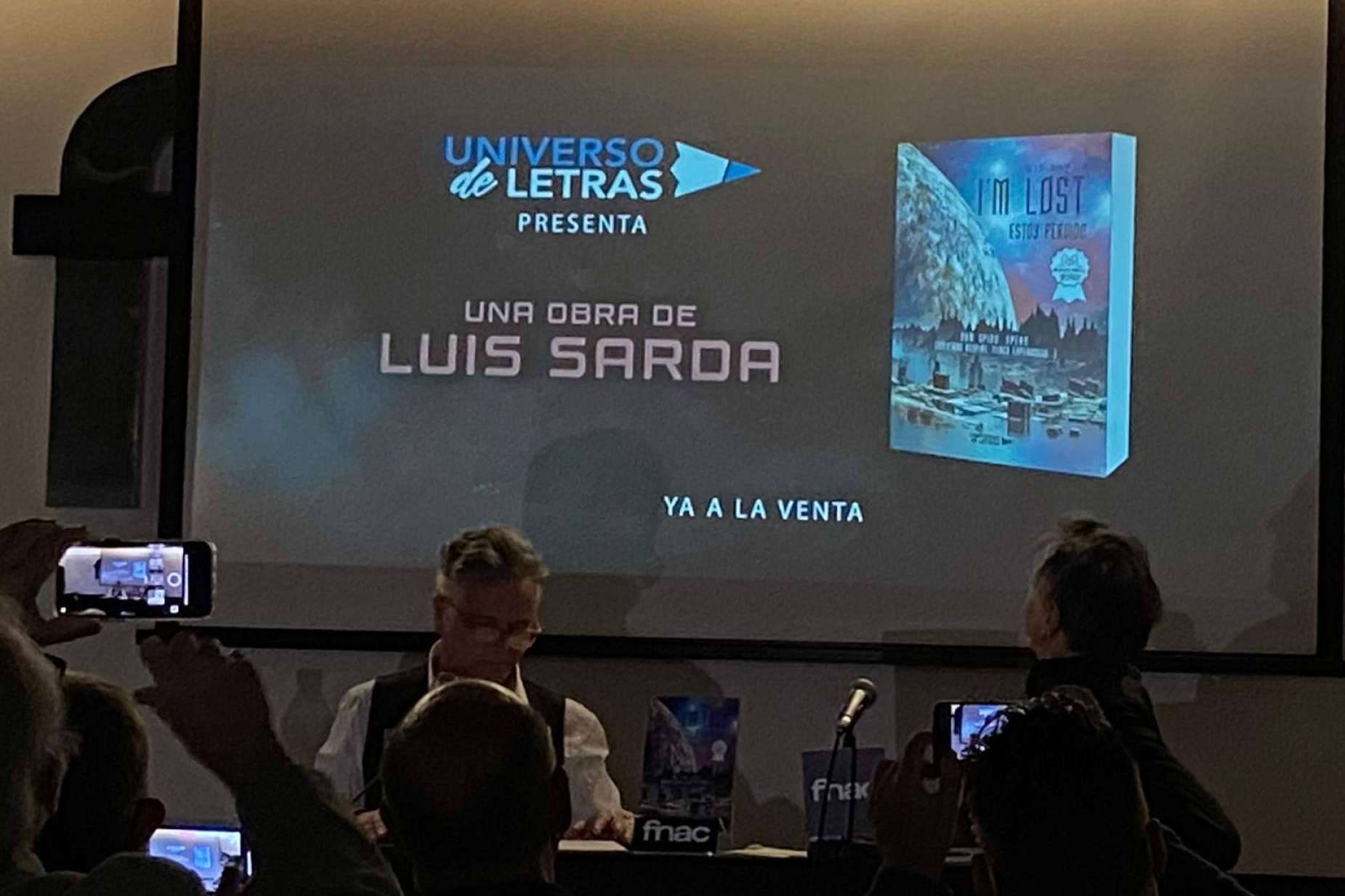 La presentación del libro I'M LOST de Luis Sarda, la primera parte de una trilogía de ficción