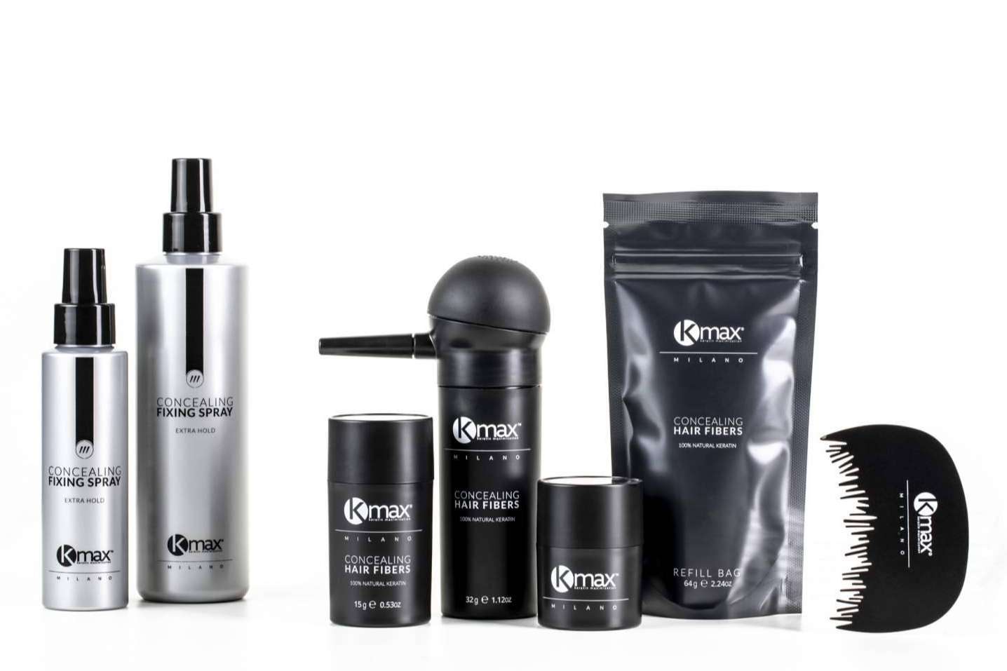 Kmax proporciona fibras capilares 100 % naturales para combatir la caída de cabello