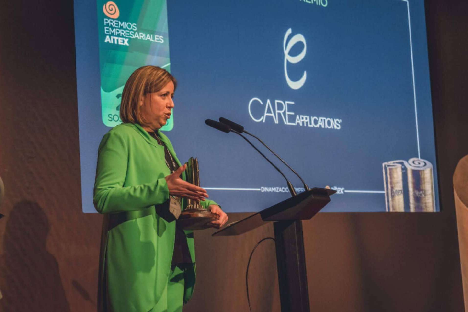 El Premio AITEX a la Sostenibilidad en la cuarta edición de los Premios Empresariales AITEX es para Care Applications
