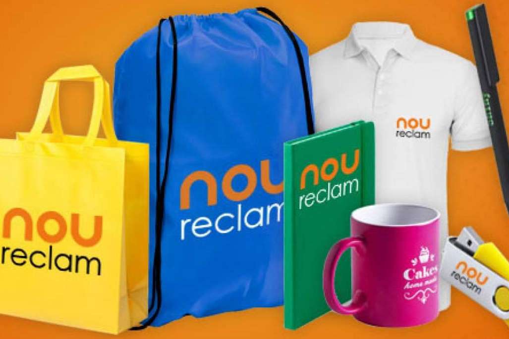 NouReclam, compañía de regalos publicitarios personalizados con el logo para publicidad