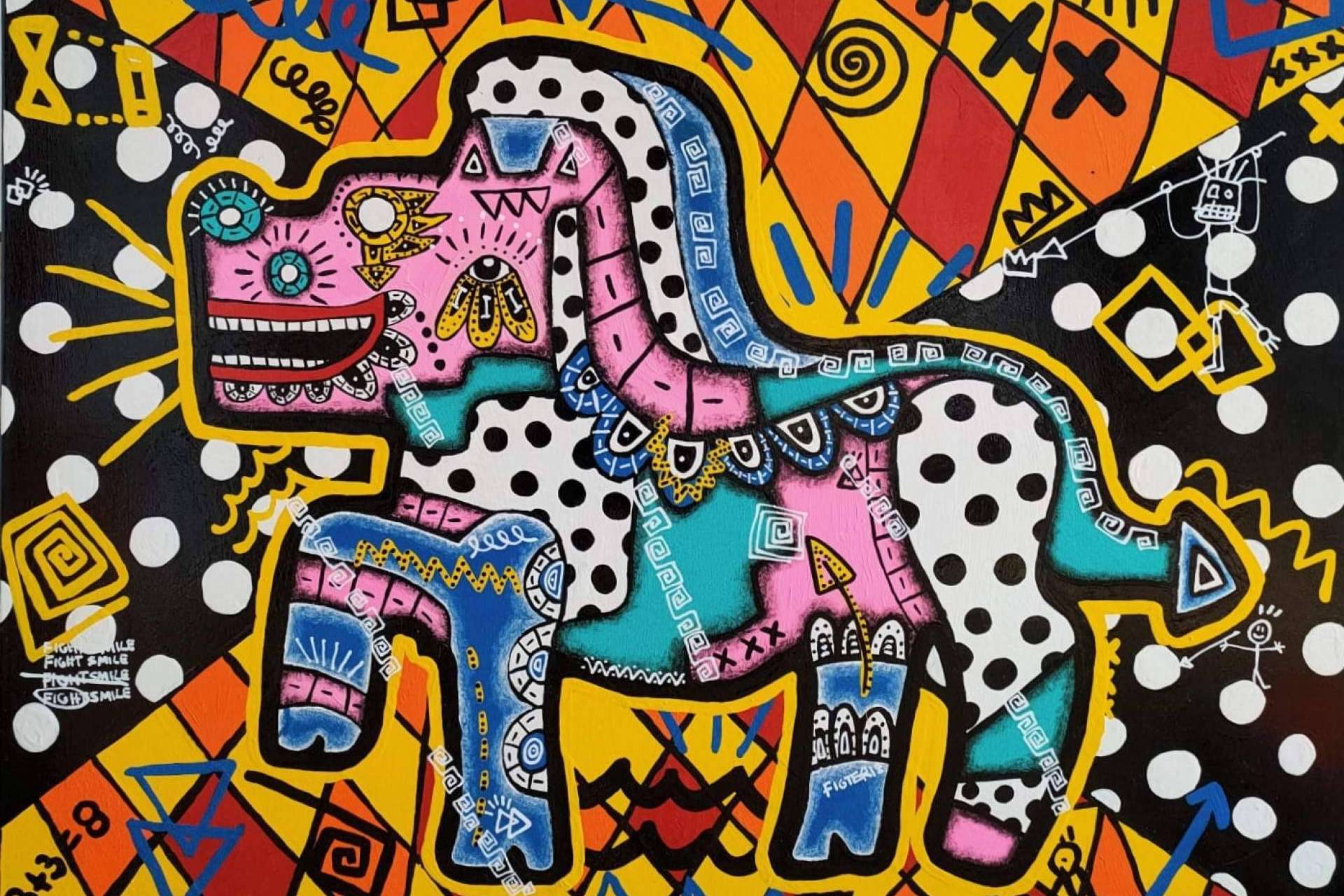 El artista Guto Ajayu hace investigación de memoria cultural combinada con arte urbano