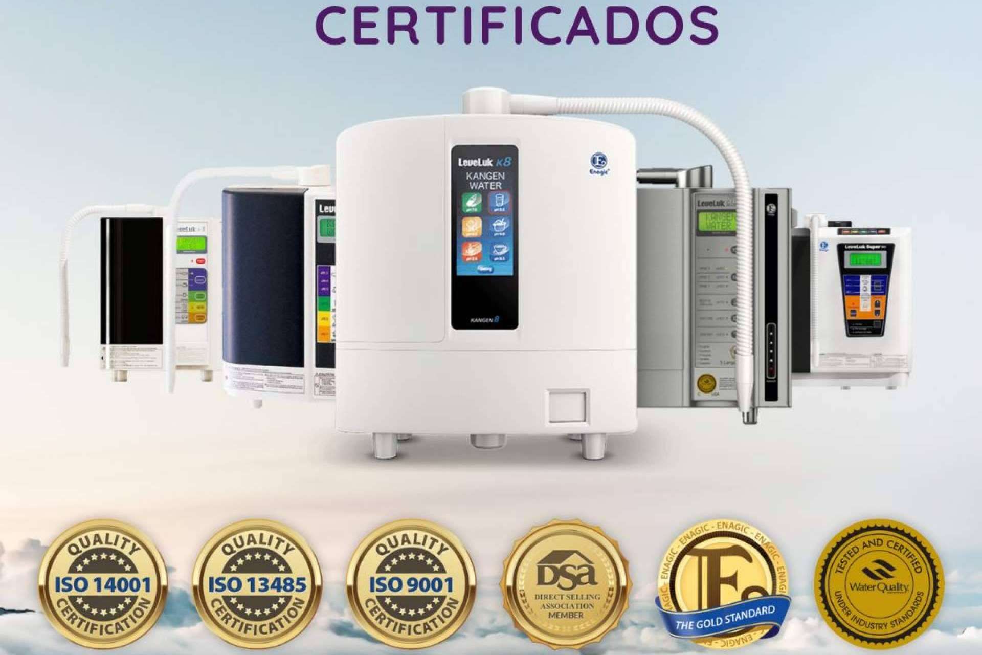 Agua Kangen rica en antioxidantes e hidrogeno fresco con el dispositivo Leveluk K8 para toda la familia
