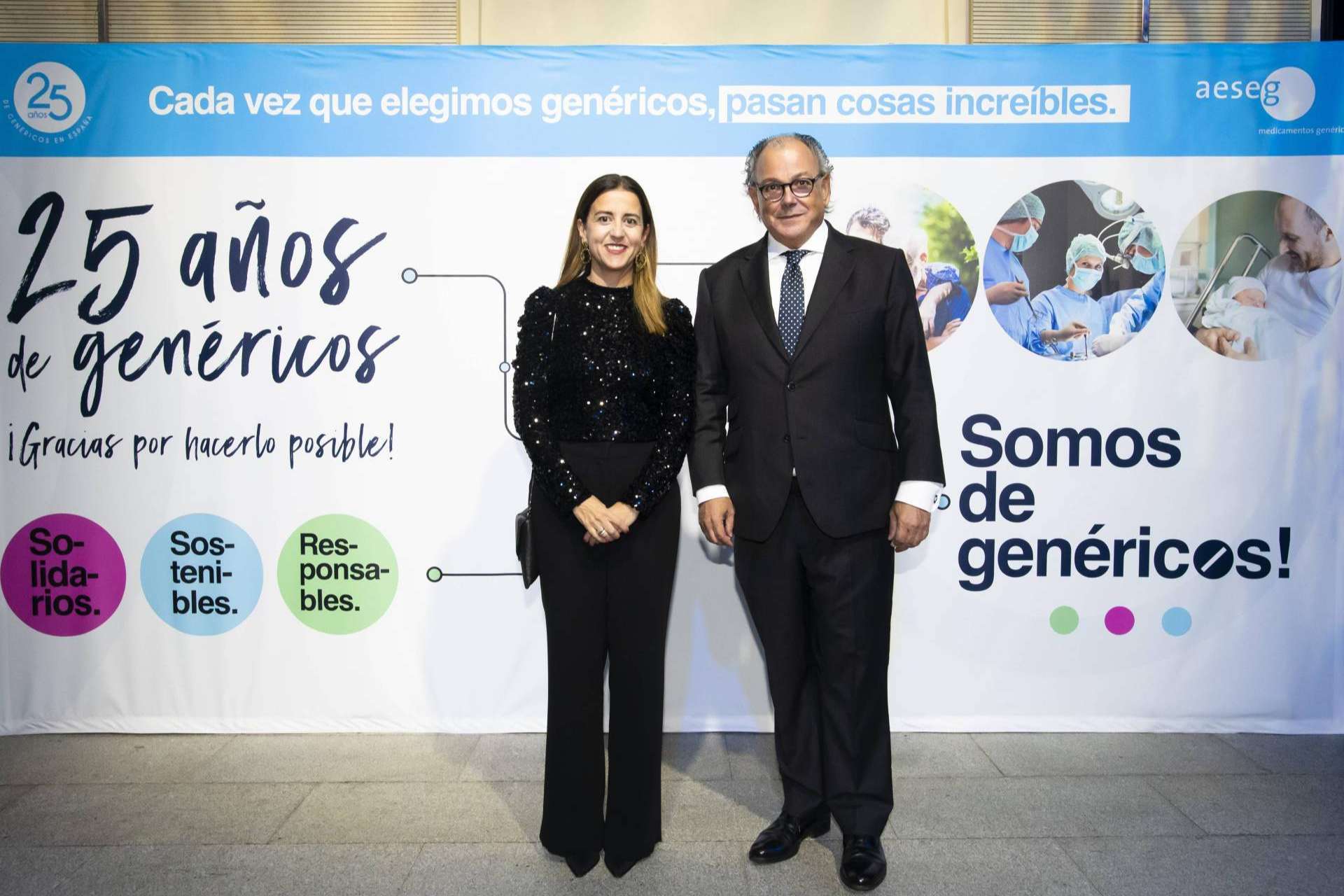 El 25 aniversario de los medicamentos genéricos en España se celebra con una emotiva gala en Madrid organizada por AESEG