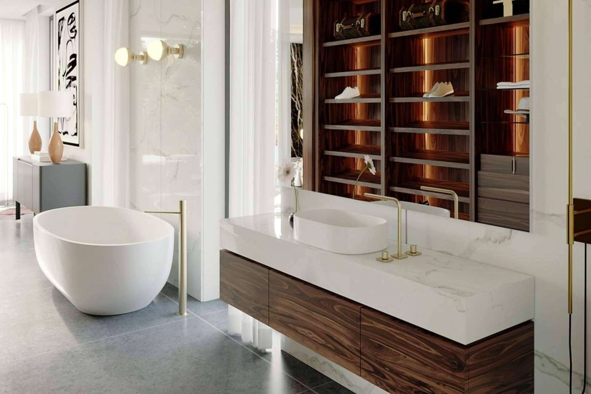 Decoración de baños y cocinas con isla con la empresa Decoradora