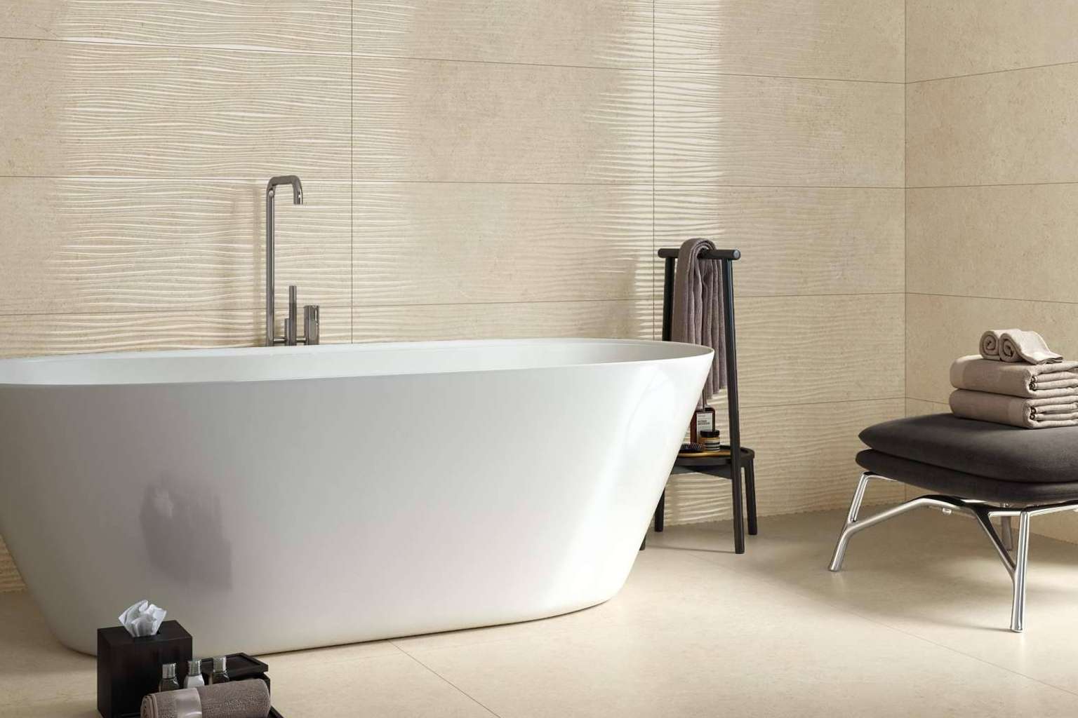Azulejos para baños pequeños con Duritti Cerámica