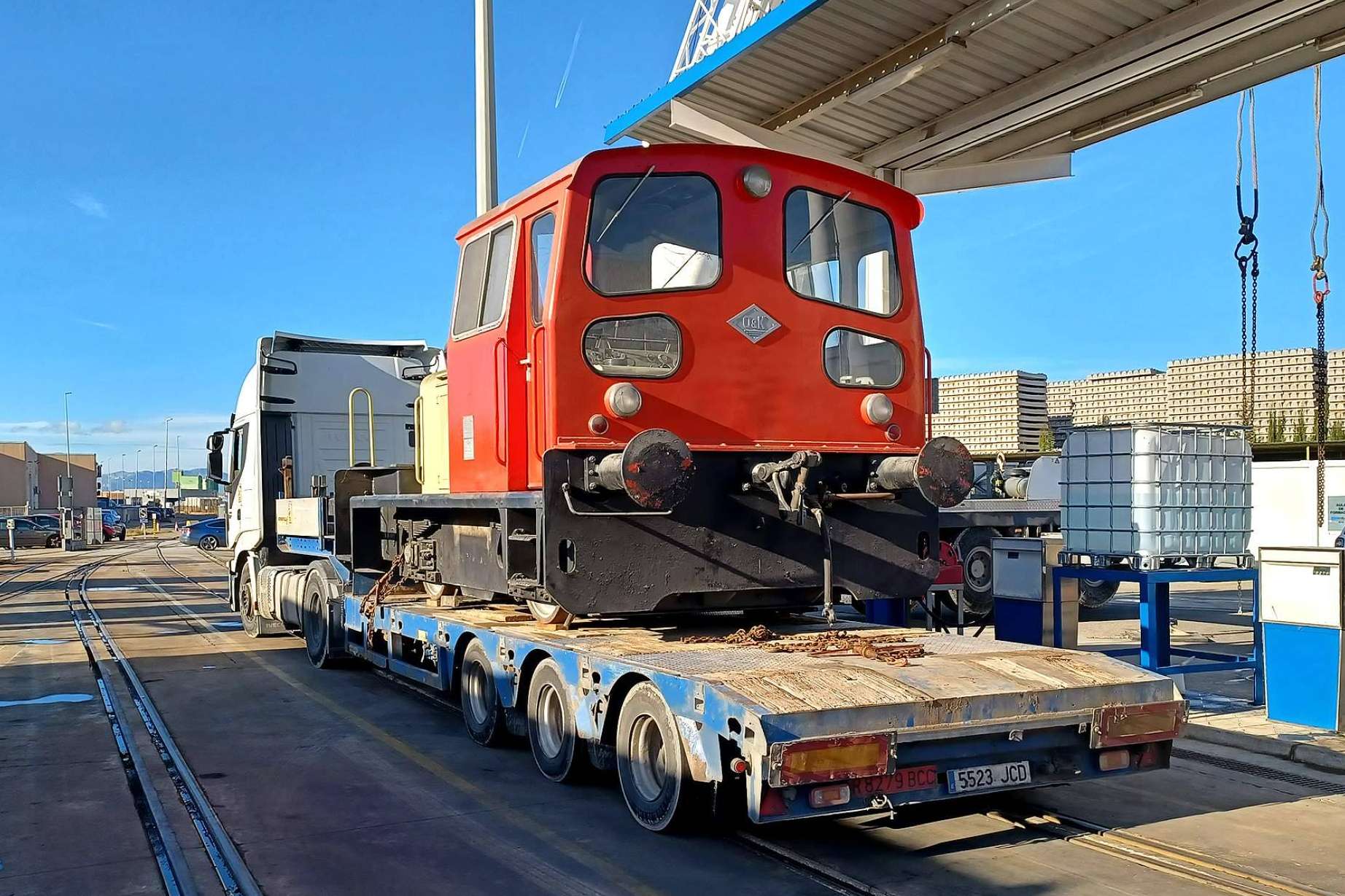 La Fundación del Patrimonio Ferroviario preserva una histórica locomotora de Azucarera Ebro