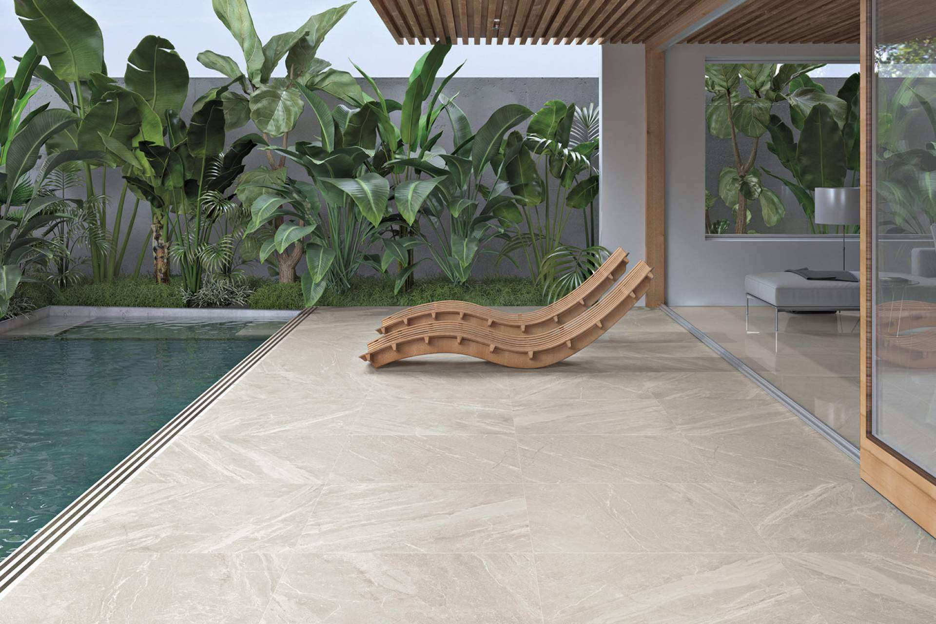 Duritti Cerámica ofrece una gran diversidad de azulejos para terrazas y piscinas