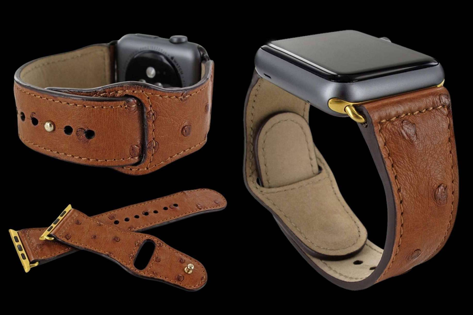 Correa en piel de extrema calidad para los Apple Watch, con Piel Frama