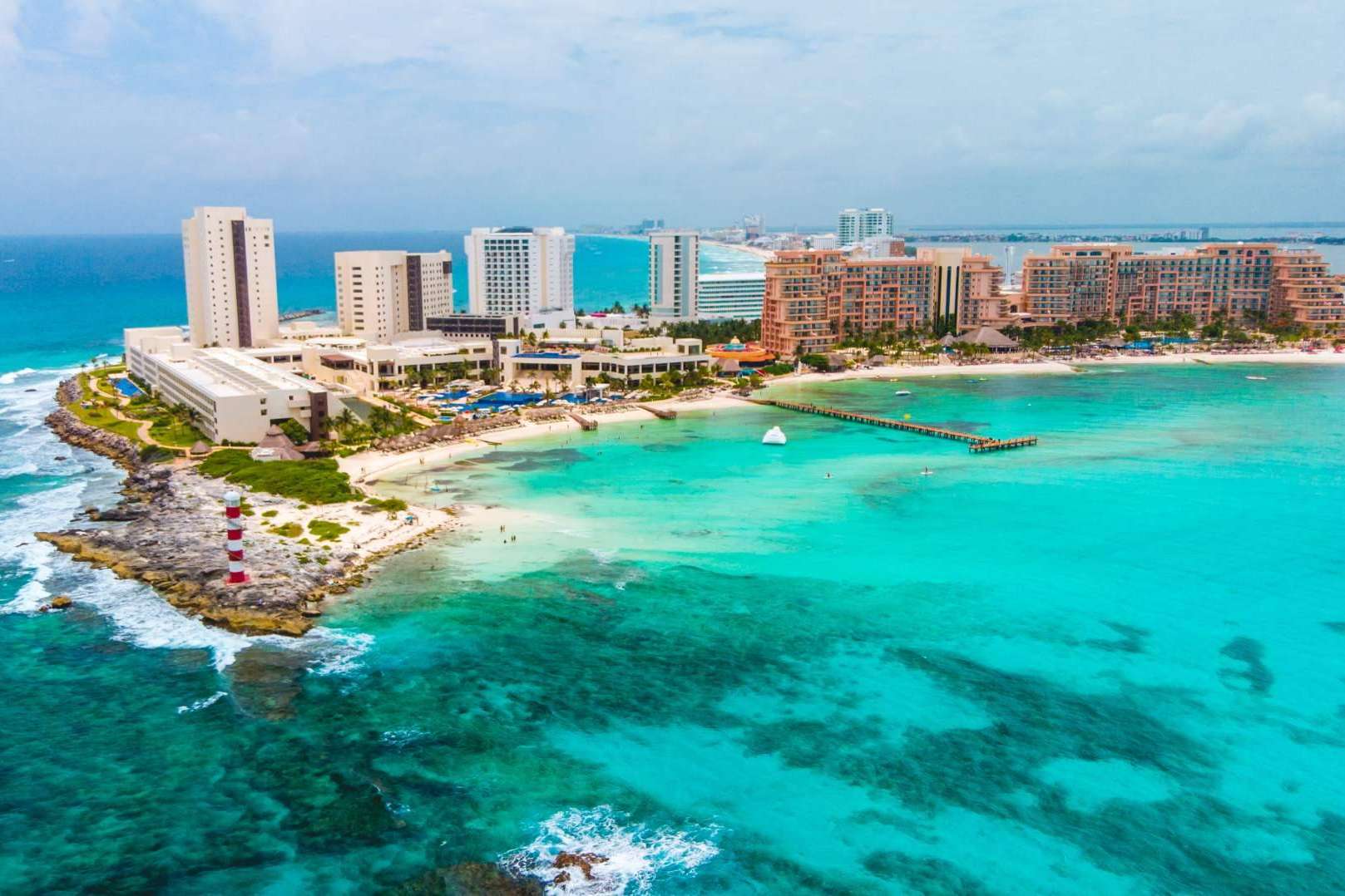 Una luna de miel o vacaciones románticas en los hoteles todo incluido en Cancún