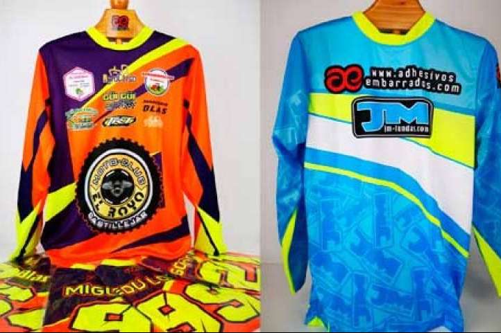 Las camisetas de motocross completamente personalizadas de ADHESIVOSEMBARRADOS
