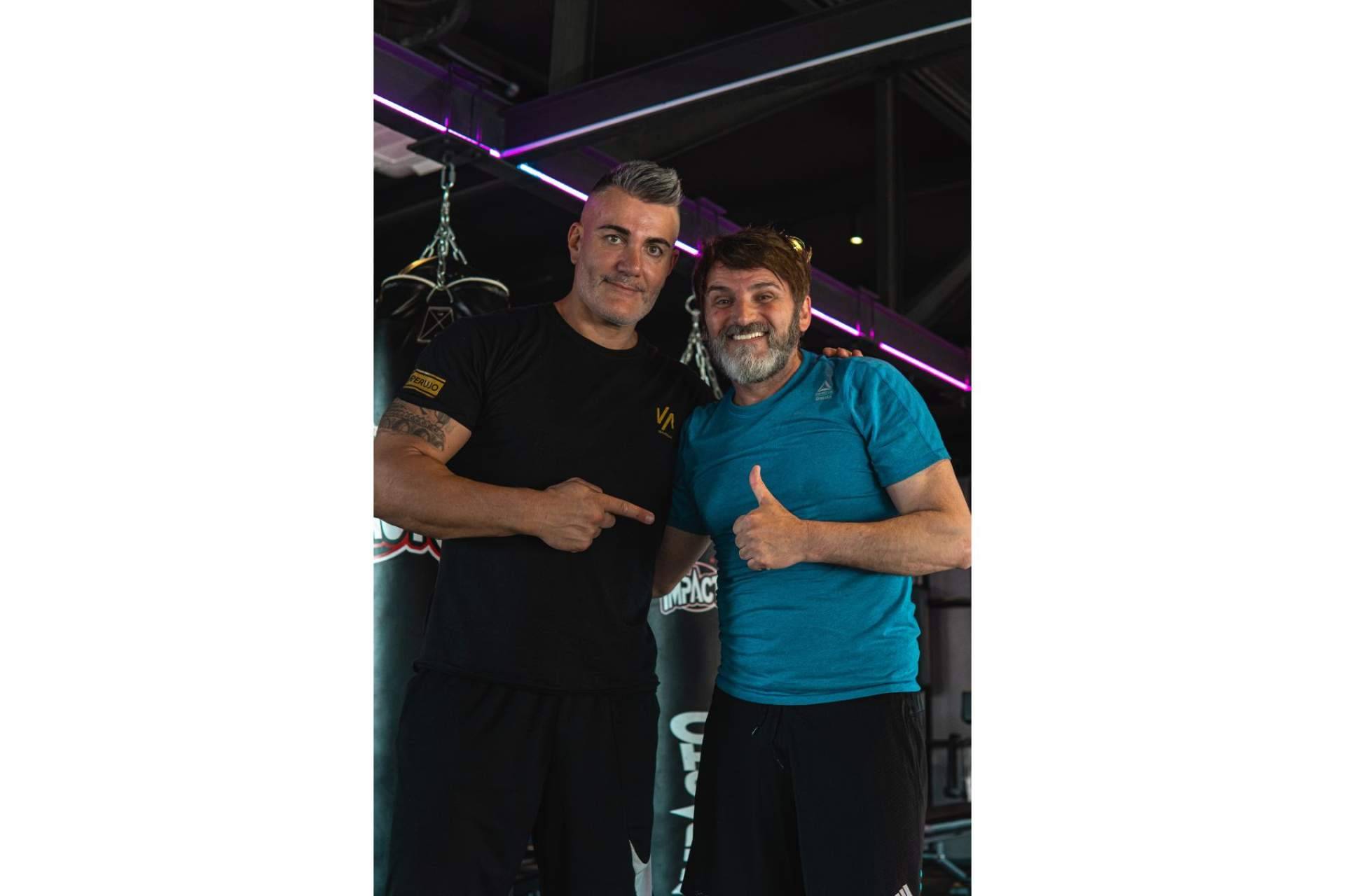 Un cambio físico de película; Fernando Tejero entrena con Iván Perujo