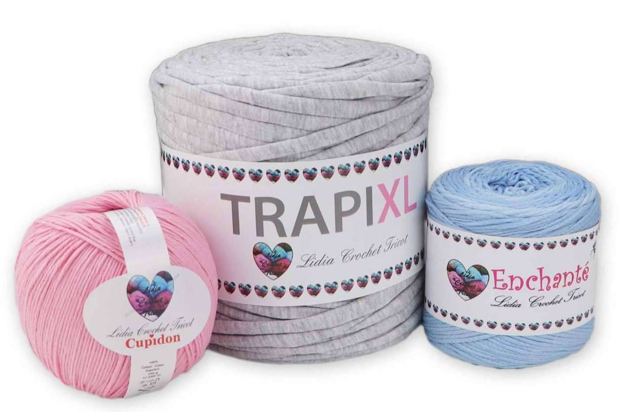 Lidia Crochet Tricot cuenta con todo lo necesario para empezar con manualidades con trapillo