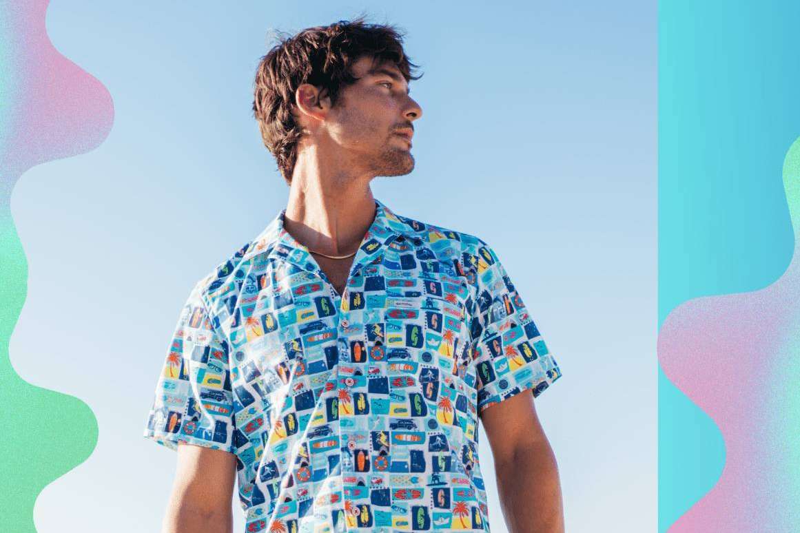 Surfcar, hombres frescos y elegantes con camisas de manga corta