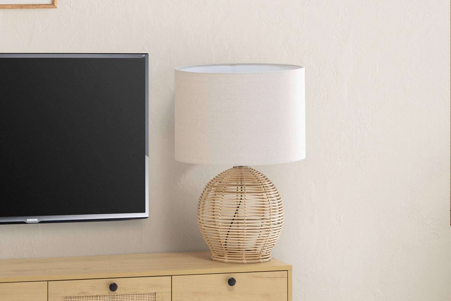Lámparas de mesa de fibras vegetales, la tendencia en Top Mueble