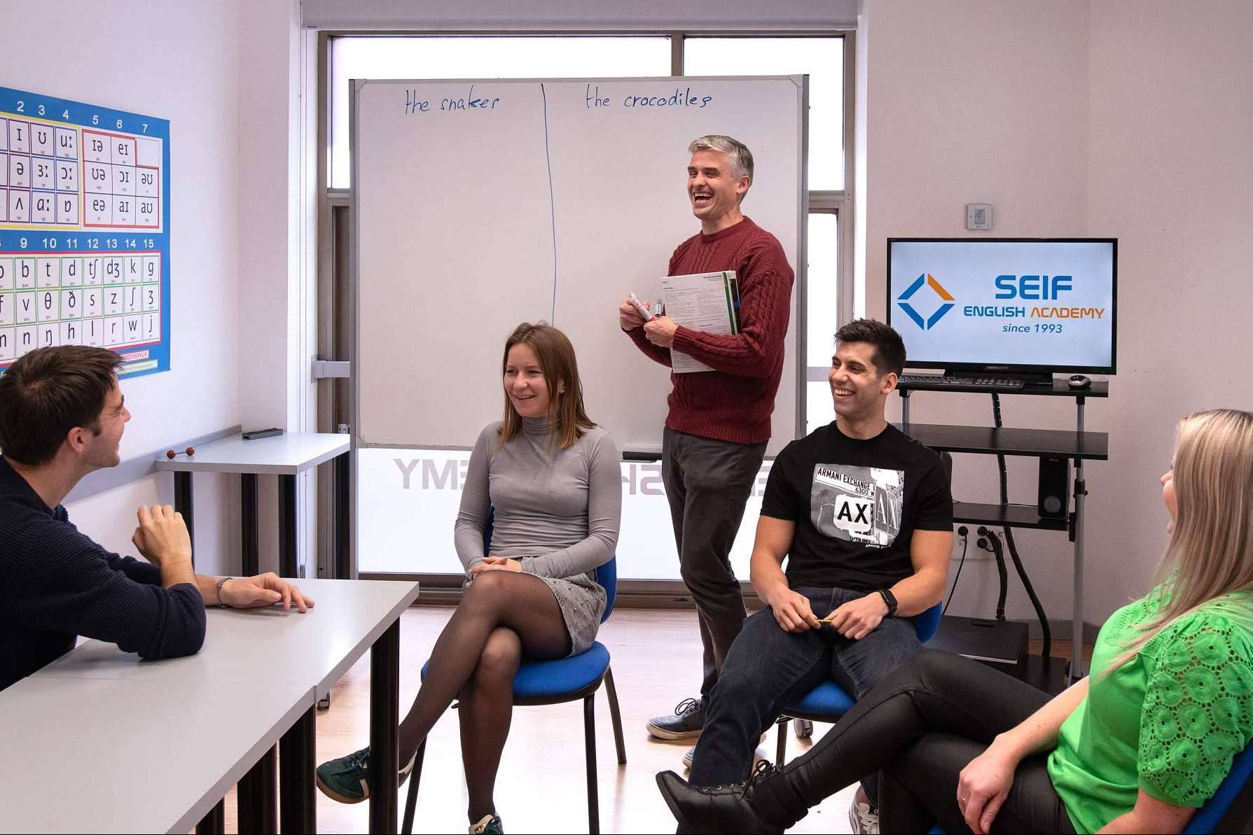 Cómo son las clases de conversación de inglés en Madrid en Seif English Academy