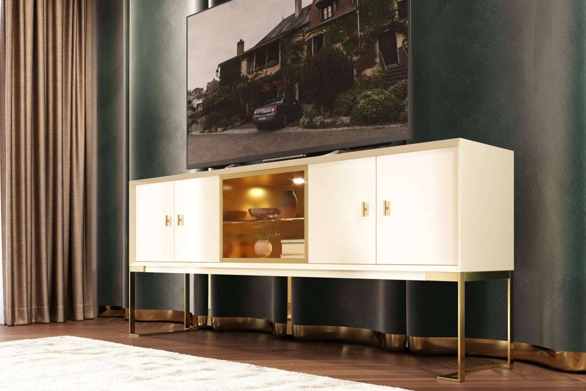 Elegancia y diseño, los salones lacados de Muebles La Factoría