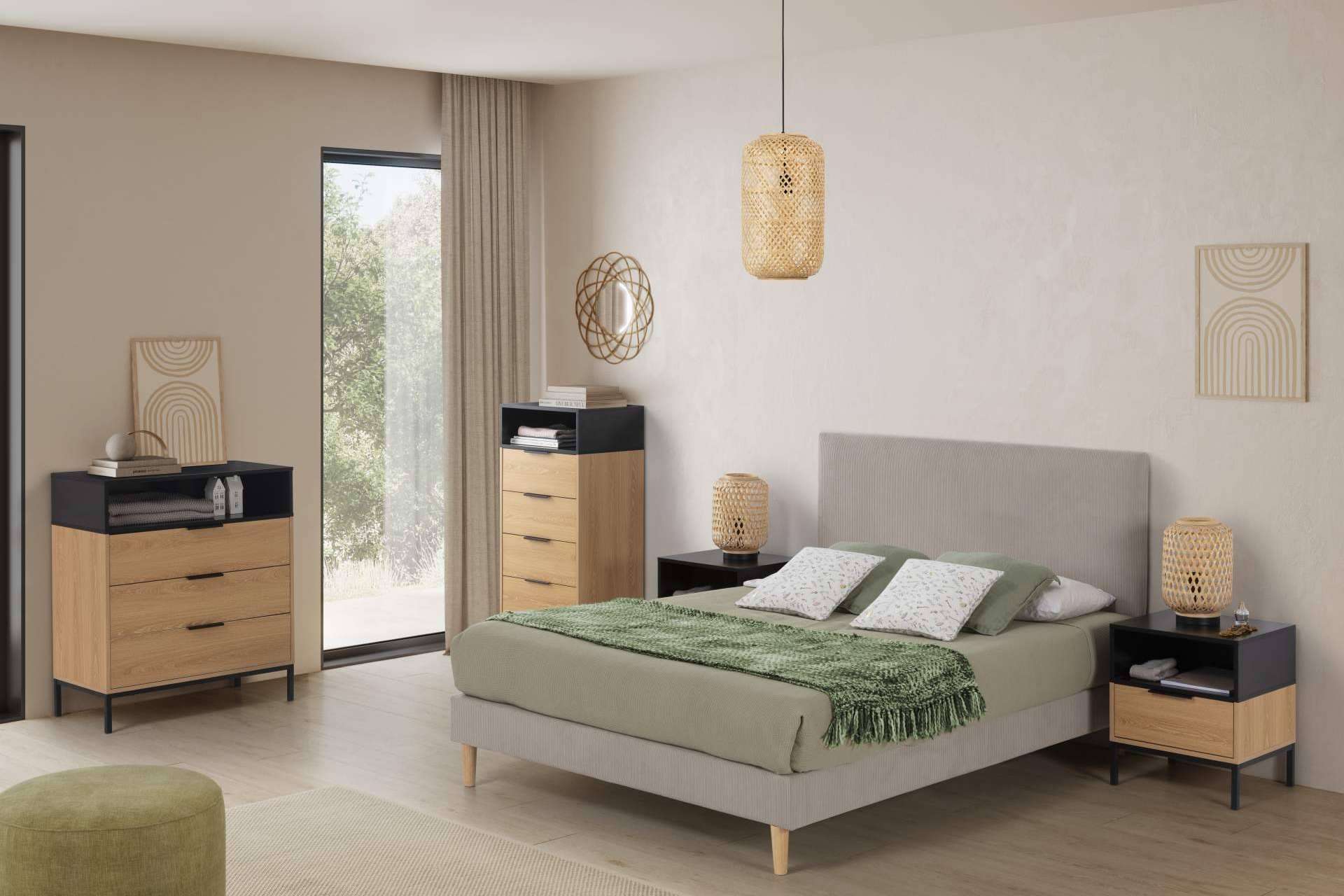 Diseño y sostenibilidad, lámparas de techo de ratán y bambú disponibles en Top Mueble