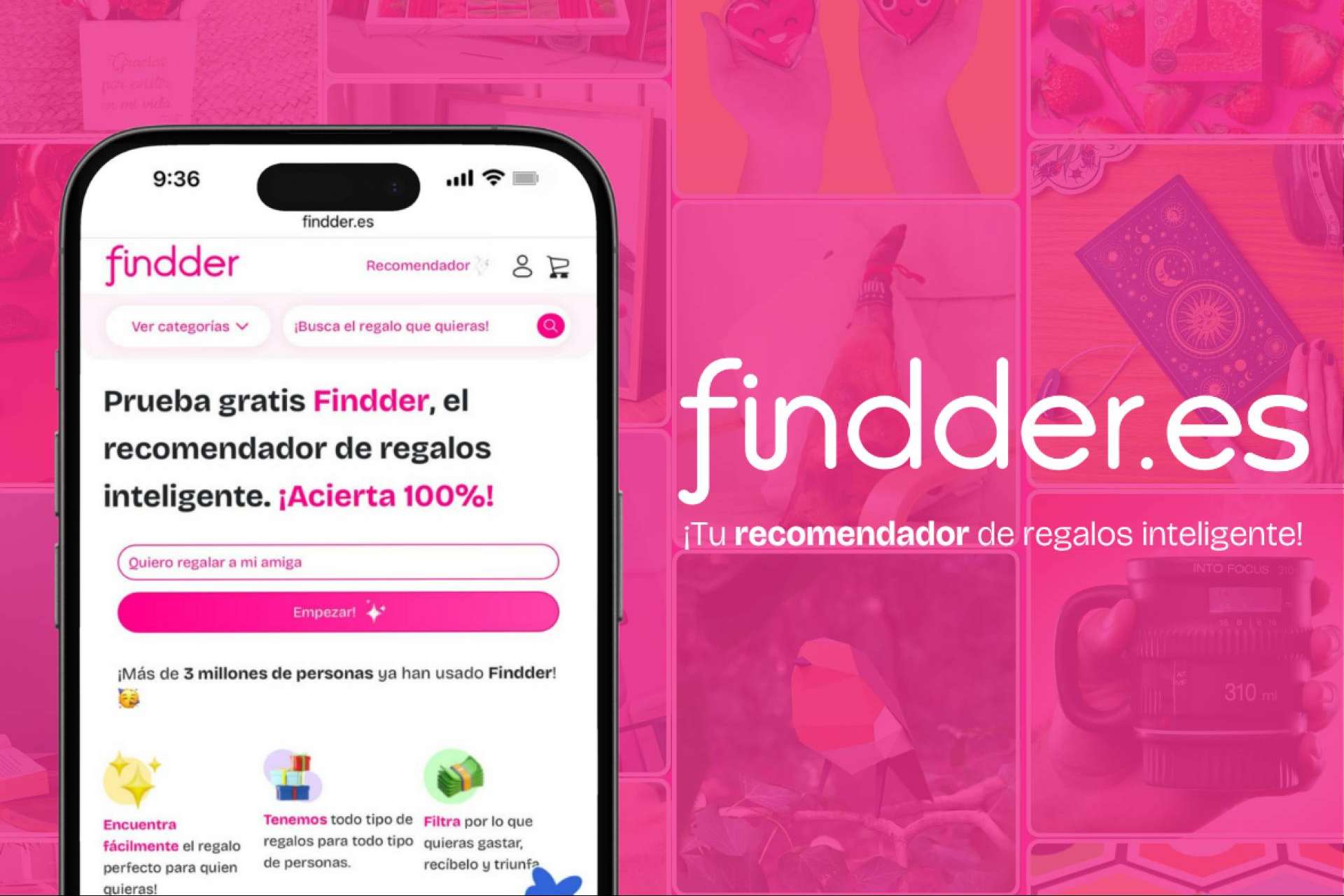 Findder revoluciona los regalos personalizados online con su recomendador inteligente