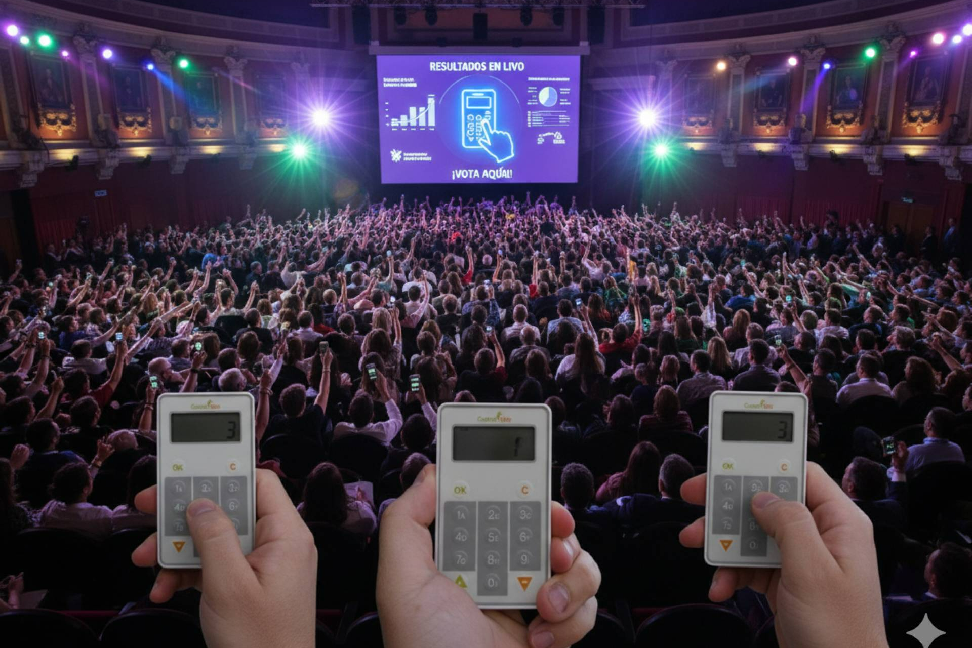 Teatro, televisión y talleres educativos adoptan la votación interactiva de Custom Vote para dinamizar al público