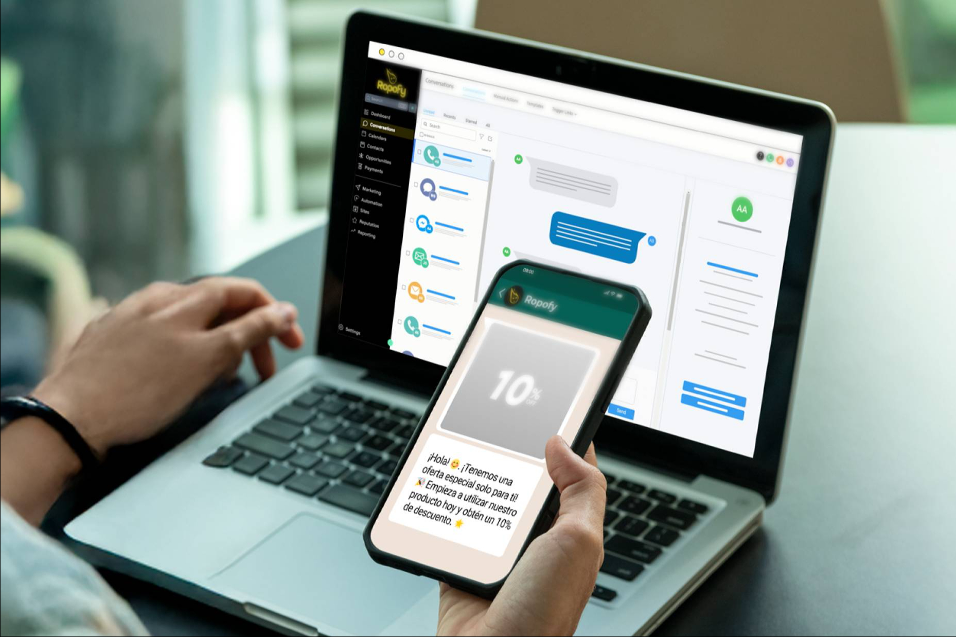 WhatsApp como canal estratégico; el CRM de Ropofy que convierte conversaciones en resultados