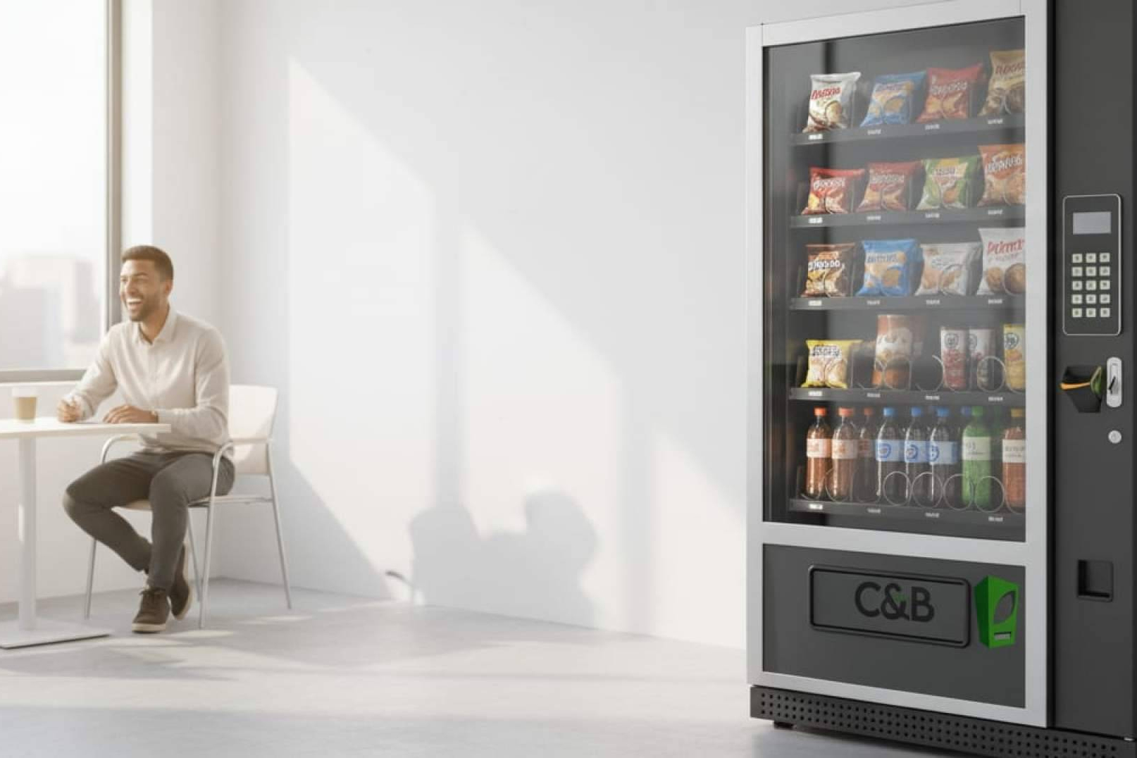 Vending en Madrid con máquina adaptable; C&B Señor personaliza soluciones para distintos productos
