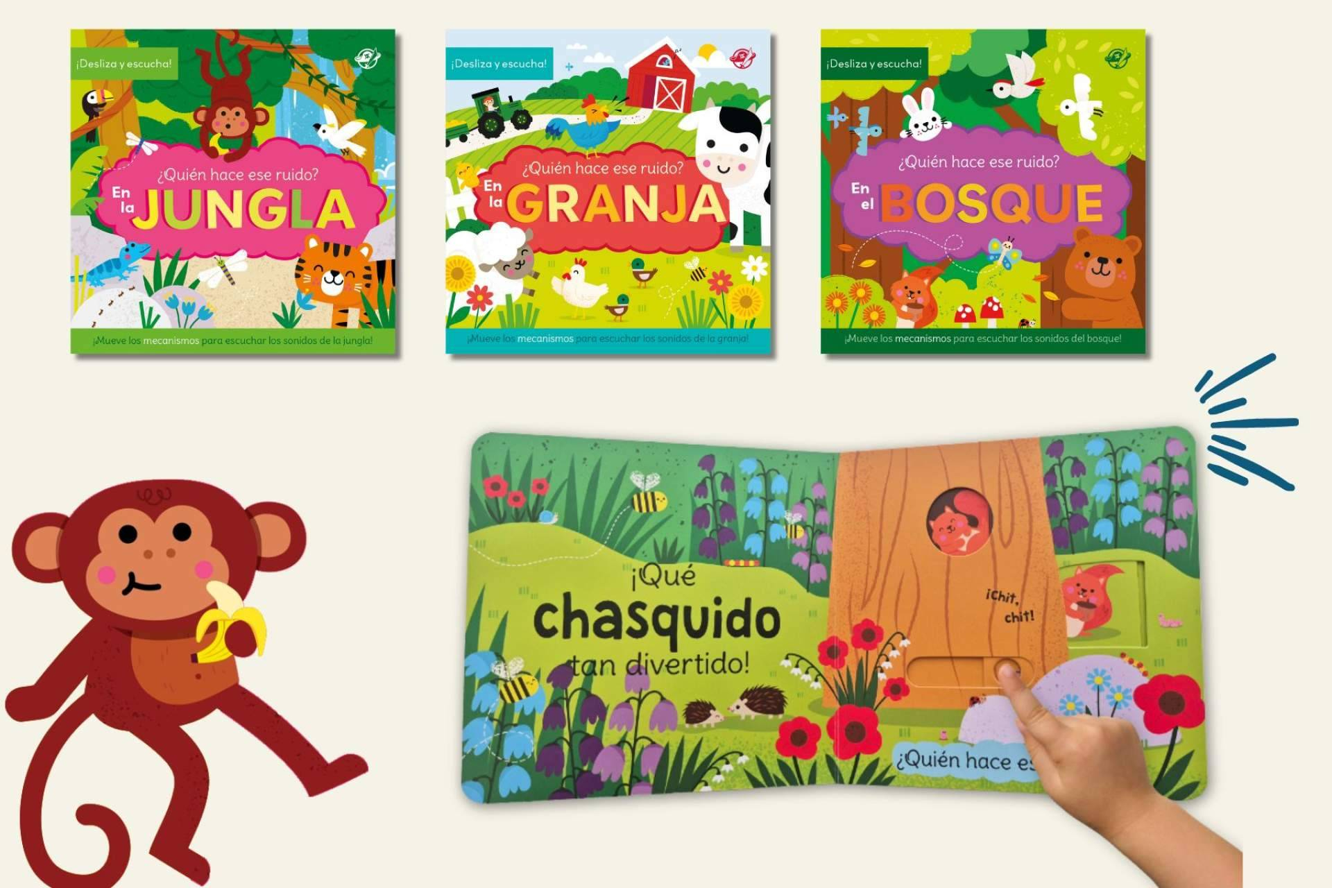 Cuando los libros hacen ruido; una colección sensorial para bebés
